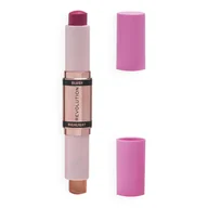 Rozświetlacze do twarzy i ciała - Makeup Revolution Blush & Highlight Stick Róż i Rozświetlacz w Sticku Golden Shine - miniaturka - grafika 1