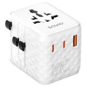 Adaptery i przejściówki - Savio AP-08 adapter zasilający/ inwentor 20 W Biały - miniaturka - grafika 1