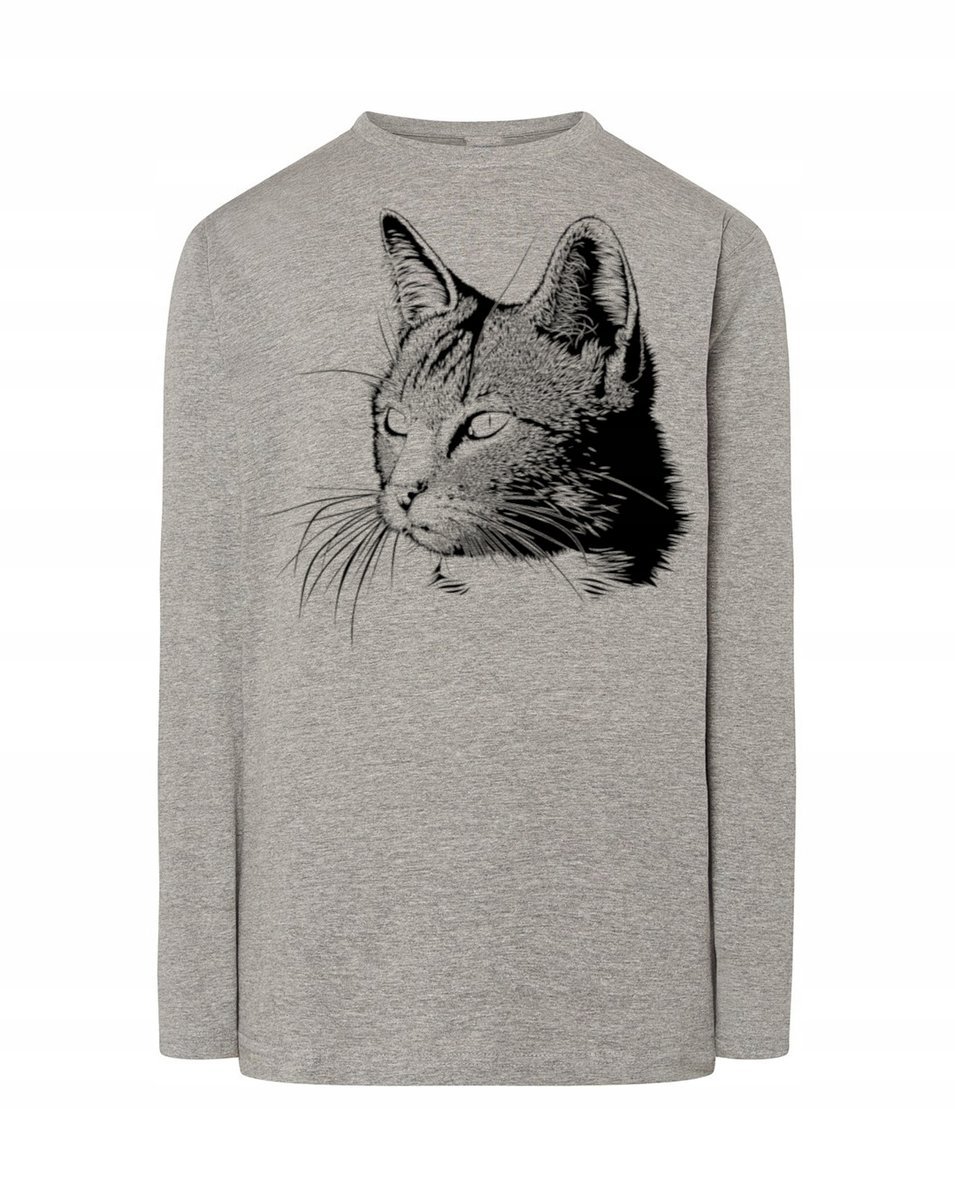Longsleeve męski nadruk KOT KOTEK r.5XL