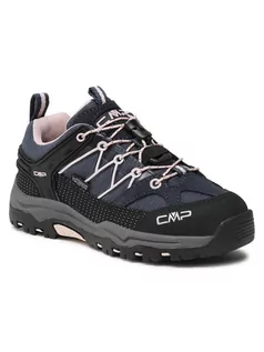 Buty dla dziewczynek - CMP Trekkingi Kids Rigel Low Trekking Shoe Wp 3Q54554 Granatowy - grafika 1