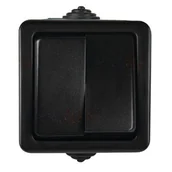 Klawisze i ramki - Łącznik świecznikowy czarny IP54 TEKNO Kanlux 27352 - miniaturka - grafika 1