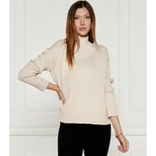 Swetry damskie - Calvin Klein Sweter | Regular Fit | z dodatkiem wełny - miniaturka - grafika 1