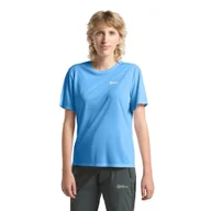 Koszulki i topy damskie - Damski T-shirt funkcjonalny Jack Wolfskin VONNAN S/S T W mid blue - XS - miniaturka - grafika 1