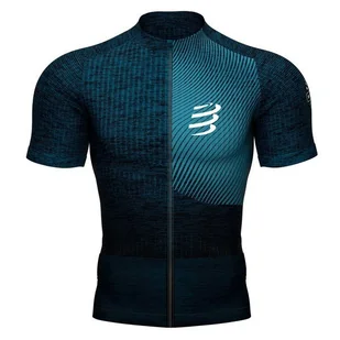 COMPRESSPORT Koszulka kompresyjna do biegania TRAIL POSTURAL SS TOP 2020 niebieska - Koszulki sportowe męskie - miniaturka - grafika 10
