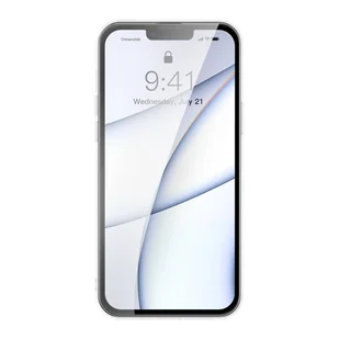 Baseus Frosted Glass Case etui pokrowiec do iPhone 13 Pro sztywna obudowa z żelową ramką przezroczysty (ARWS000702) - Etui i futerały do telefonów - miniaturka - grafika 9