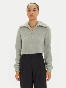 Patrizia Pepe Sweter 2K0298 K222 Szary Relaxed Fit - Swetry damskie - miniaturka - grafika 1