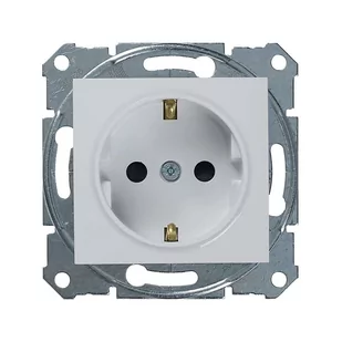 Schneider Electric Sedna Gniazdo pojedyncze b/u SCHUKO białe SDN3000121 0001-00000-53278 [6007520] - Gniazdka elektryczne - miniaturka - grafika 1
