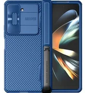 Etui i futerały do telefonów - Nillkin Etui z ochroną aparatu CamShield Fold do Galaxy Z Fold5, niebieskie - miniaturka - grafika 1