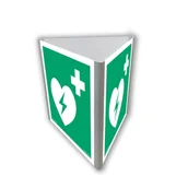 Systemy ekspozycyjne i znaki informacyjne - AE810 DEFIBRYLATOR (AED) (3D DOŚCIENNY), PS - PŁYTA PCV 1MM FOTOLUMINESCENCYJNA; (250X250MM) - miniaturka - grafika 1