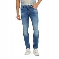 GUESS JEANSY MĘSKIE RURKI NIEBIESKIE BAWEŁNA 29 1GNA