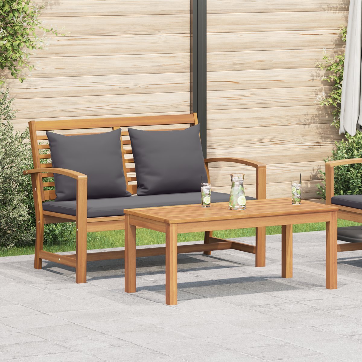 Ławka ogrodowa Brązowy 110 x 64 x 76.5 cm Lite dre