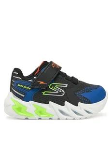 Skechers Sneakersy Flex-Glow Bolt 400138N/BKBL Czarny - Buty dla chłopców - miniaturka - grafika 1