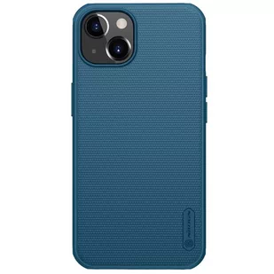 Nillkin Super Frosted Shield wzmocnione etui pokrowiec + podstawka iPhone 13 niebieski - Etui i futerały do telefonów - miniaturka - grafika 1
