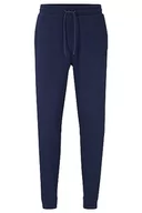 Spodenki męskie - BOSS Męskie spodnie dresowe Sestart z bawełny frotte z naszywką z logo, Navy418., 3XL - miniaturka - grafika 1