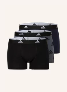 Majtki damskie - Adidas Bokserki Active Flex Cotton, 3 Szt. grau - grafika 1