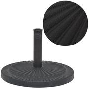 Parasole ogrodowe - vidaXL Podstawa do parasola, okrągła, czarna, 29 kg, z żywicy - miniaturka - grafika 1
