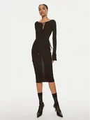 Sukienki - Patrizia Pepe Sukienka koktajlowa 8A1331 K1QZA K250 Czarny Slim Fit - miniaturka - grafika 1