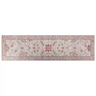 Dywan bawełniany 80x300 cm beżowy YANOBA - Dywany - miniaturka - grafika 1