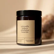 Świece - Laboratorium Dobrego Nastroju, Świeca Sojowa: Cytronella-Szałwia-Eukaliptus-Lawenda, 180 ml - miniaturka - grafika 1