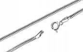 Łańcuszki - SREBRNY ŁAŃCUSZEK ŻMIJKA 45 cm.Pr.925! - miniaturka - grafika 1