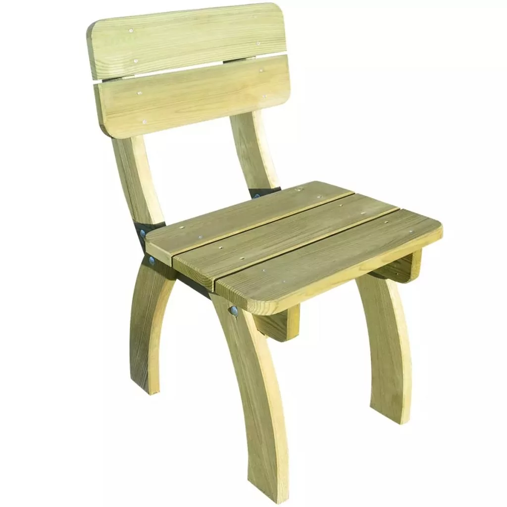 vidaXL vidaXL Krzesło z oparciem drewna sosnowego