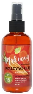 Vivaco Vivaco Bio SPF15 Carrot Suntan Oil 150 ml Preparat do opalania ciała - Balsamy i kremy do opalania - miniaturka - grafika 1