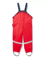 Spodnie i spodenki dla chłopców - Playshoes Unisex dziecięce spodnie przeciwdeszczowe, spodnie z podszewką tekstylną, spodnie przeciwdeszczowe, czerwony, 98 cm - miniaturka - grafika 1