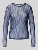 Bluzki damskie - Bluzka o kroju regular fit z okrągłym dekoltem model ‘VOLETTIS’ - miniaturka - grafika 1