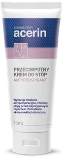 SCAN-ANIDA ACERIN-PERSPIRANT Krem do stóp przeciwpotny, 75 ml Wysyłka kurierem tylko 10,99 zł - Włosy, skóra, paznokcie - miniaturka - grafika 1