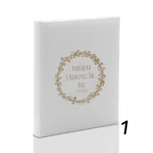 Albumy fotograficzne - Album komunijny wklejany 60 kremowych stron, personalizowany, 4 wzory - miniaturka - grafika 1