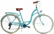 Rowery - Dallas Bike City 7spd 26 cali Turkusowo-kremowy - miniaturka - grafika 1