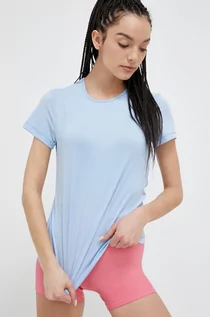 Koszulki sportowe damskie - Casall t-shirt treningowy kolor niebieski - grafika 1