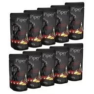 Mokra karma dla psów - Dolina Noteci Piper Animals mokra karma dla psa z wątrobą wołową i ziemniakami saszetka waga 10x150 g - miniaturka - grafika 1