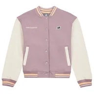 Bluzy dla dziewczynek - Bluza New Balance LAKG0035ICW - różowa - miniaturka - grafika 1