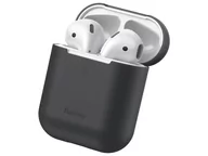 Akcesoria do słuchawek - Baseus silikonowe etui na słuchawki Apple AirPods 1/2 case black - miniaturka - grafika 1