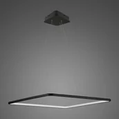 Lampy sufitowe - Lampa wisząca Ledowe Kwadraty No.1 40 in 4k czarna Altavola Design - miniaturka - grafika 1