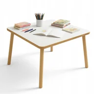 Zestawy mebli dla dzieci - Stolik dla Dzieci Duży 74x 74x 47 Cm Stół Drewniany do Pokoju Dziecka Mdf - miniaturka - grafika 1
