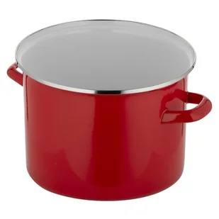 Garnek FLORINA Prosty Gładki 16 cm Czerwony - Garnki - miniaturka - grafika 1