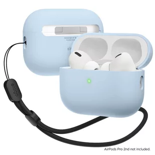 ELAGO Etui Case Silikonowy na AirPods Pro 2 ze smyczką, Light Blue - Inne akcesoria audio-wideo - miniaturka - grafika 1