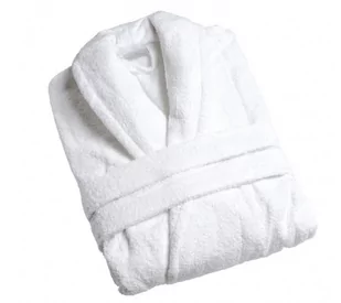 Szlafrok Hotelowy Frotte Biały 100% Bawełna Xl - Szlafroki damskie - miniaturka - grafika 1