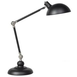 Beliani Lampka biurkowa Lampa biurkowa regulowana metalowa czarna MERAMEC 42969 - Lampy stojące - miniaturka - grafika 1