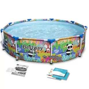 Bestway Basen ogrodowy stelażowy 274 x 66 cm 4w1 5612F 5612F - Baseny ogrodowe - miniaturka - grafika 1