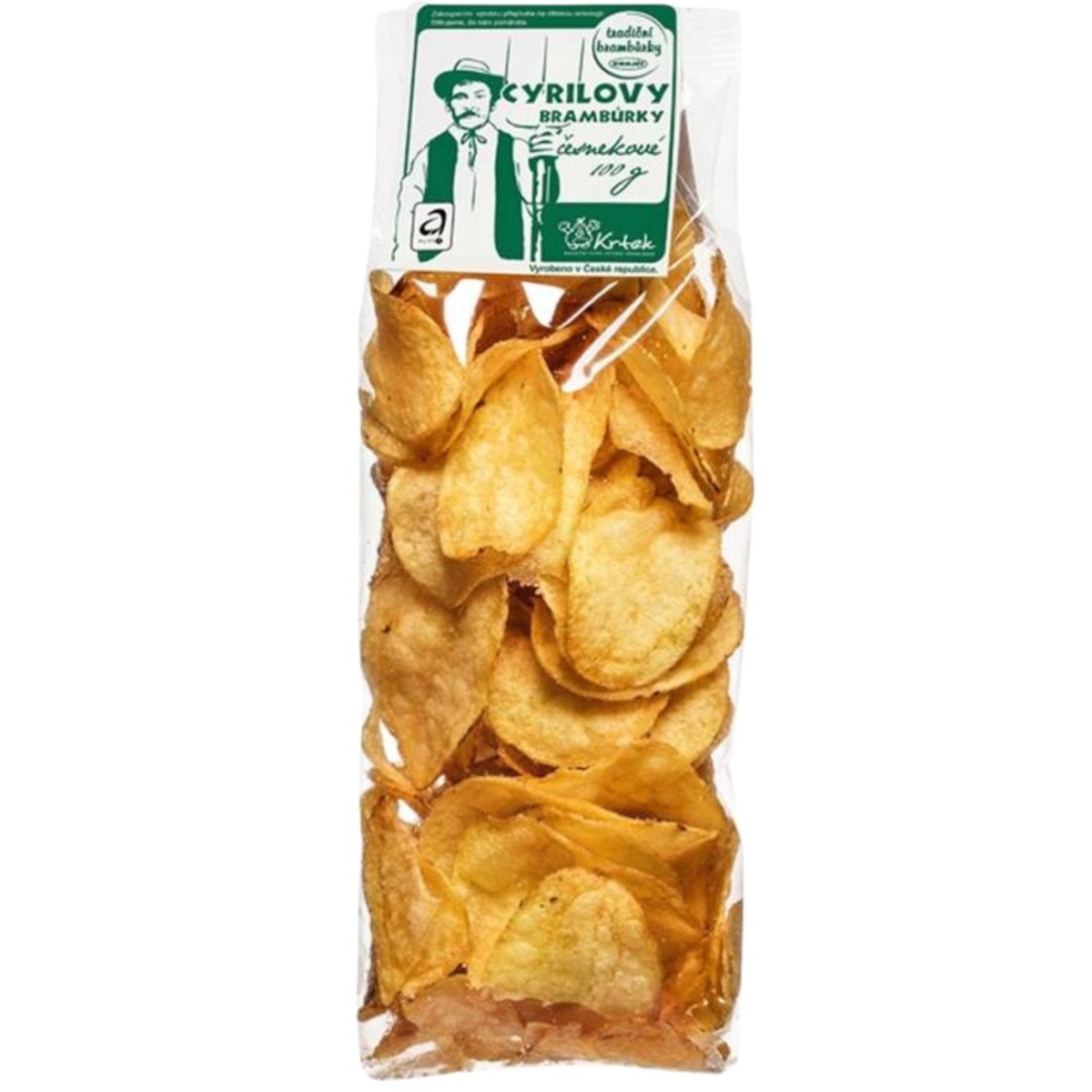 Cyrilovy Bramburky czeskie chipsy czosnkowe 100g