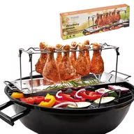 Akcesoria do grilla - Stojak do pieczenia grillowania kurczaka z tacką Tadar - miniaturka - grafika 1