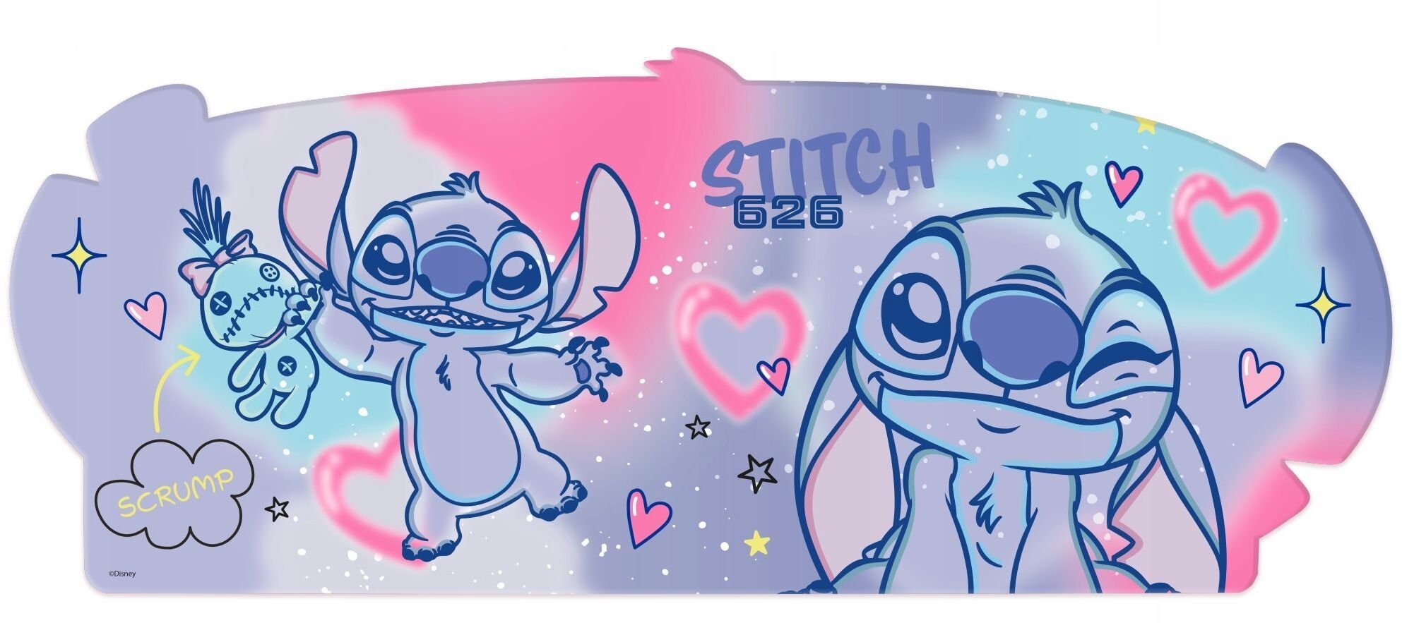 Podkładka KIDS Podkładka Pod Myszkę Mysz Na Biurko Mata Antypoślizgowa 80x35cm Lilo Stitch / St00149