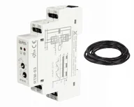 Bezpieczniki elektryczne - Zamel Regulator temperatury od -10 do 90 st. C jednomodułowy z nastawą histerezy 0,25-2 st. C RTM-03 EXT10000251 EXT10000251 - miniaturka - grafika 1