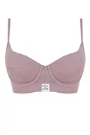 Biustonosze - DeFacto Bralette koronkowy biustonosz damski – miękki i oddychający biustonosz (różowy, 85/B), rose, 85B - miniaturka - grafika 1