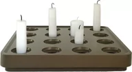 Świeczniki - Świecznik Stumpastaken brązowe aluminium - miniaturka - grafika 1