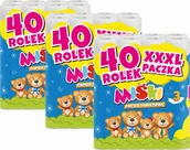 Papier toaletowy - Miśki Papier toaletowy 40R MIŚKI 3W - 120 Rolek - miniaturka - grafika 1