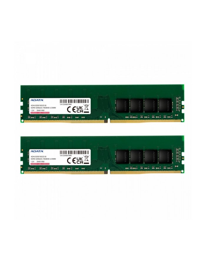 adata Pamięć Premier DDR4 3200 DIMM 32GB 2x16 C22 DualTray AD4U320016G22-DTGN